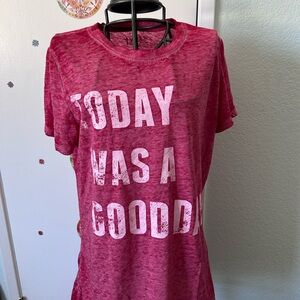 Women's Red Lyric Graphic Tee